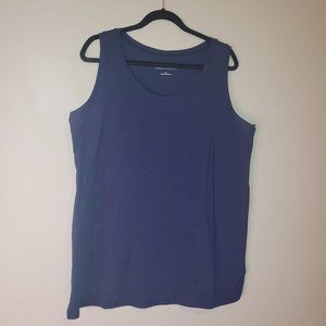 Catherine's Navy Blue Tank Top Size 0X